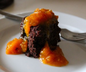 Brownies & Brandied Peaches Brownies & Brandied Peaches