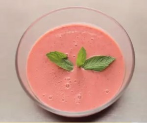 Chilled Strawberrry Soup With Mint Recipe Chilled Strawberrry Soup With Mint Recipe