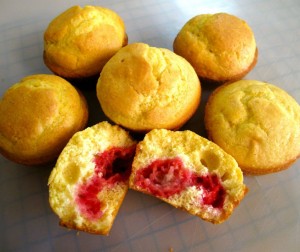 Hidden Raspberry Corn Muffins Hidden Raspberry Corn Muffins