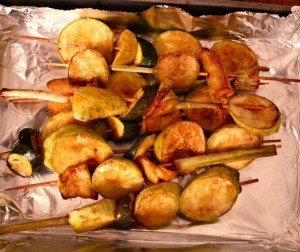 Tangy Zucchini and Green Onion Kabobs Tangy Zucchini and Green Onion Kabobs