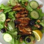 Salad With Blueberries, Walnuts, and Lemon Basil Chicken Salad With Blueberries, Walnuts, and Lemon Basil Chicken