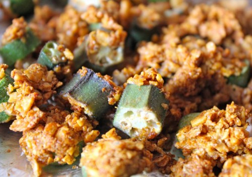 Tortilla Chip-Crusted Okra Tortilla Chip-Crusted Okra