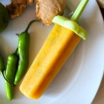 Pineapple Ginger Lime Popsicles With Serrano