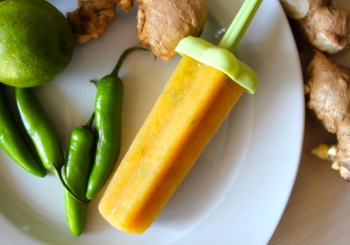 Pineapple Ginger Lime Popsicles With Serrano Pineapple Ginger Lime Popsicles With Serrano