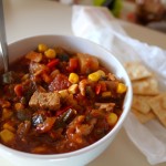 Hearty Tomato Vegetable Soup With Tempeh