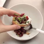 How to Make Bruschetta with Goat Cheese and Cherries