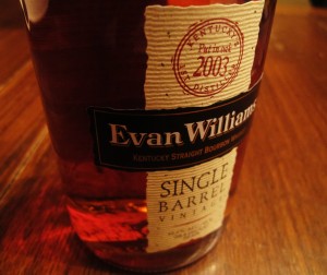 Evan Williams Single Barrel Vintage 2003 Bourbon Review Evan Williams Single Barrel Vintage 2003 Bourbon Review