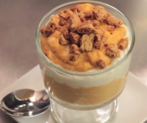 Pumpkin Mousse With Mascarpone Cream and Ginger Cookies Pumpkin Mousse With Mascarpone Cream and Ginger Cookies