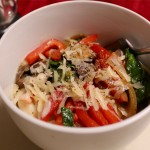 Gemelli With Roasted Veggies and Parmigiano-Reggiano