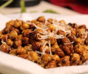 Roasted Chick Peas With Parmesan & Basil Roasted Chick Peas With Parmesan & Basil
