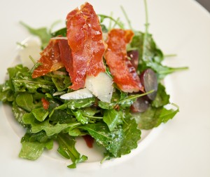 Arugula-Kale Salad With Serrano Ham Arugula-Kale Salad With Serrano Ham