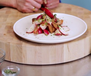 Radish Rhubarb Salad Radish Rhubarb Salad