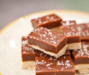Lavender Shortbread With Salted Caramel Lavender Shortbread With Salted Caramel