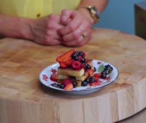 Video: Pound Cake Churros With Summer Berries Video: Pound Cake Churros With Summer Berries